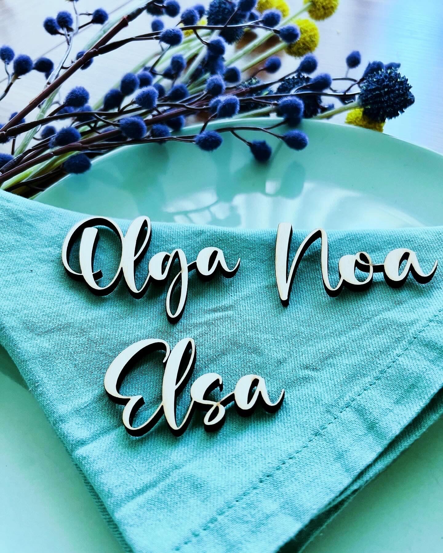 Custom Name Cutouts