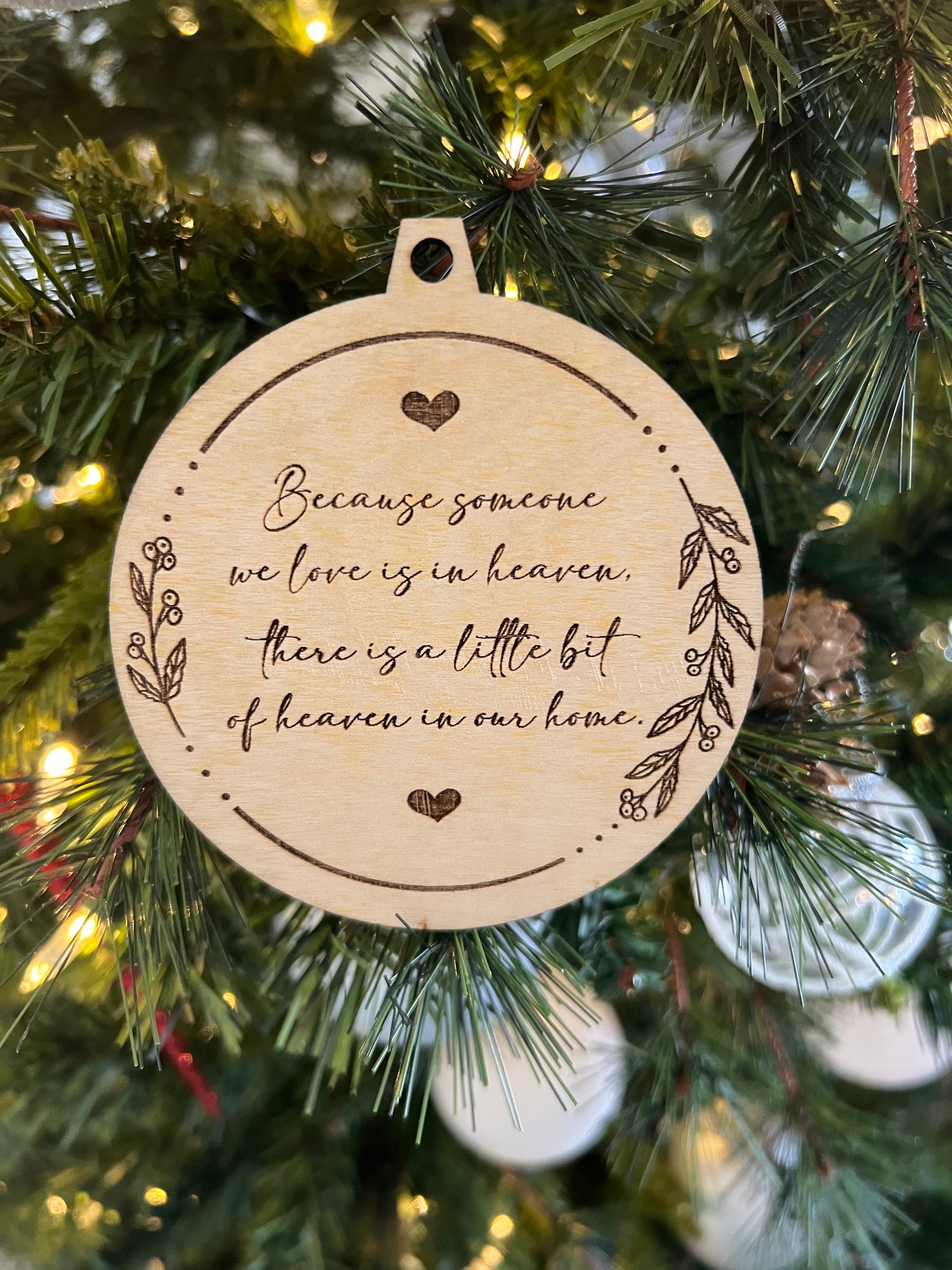 Custom Engraved Photo Ornaments