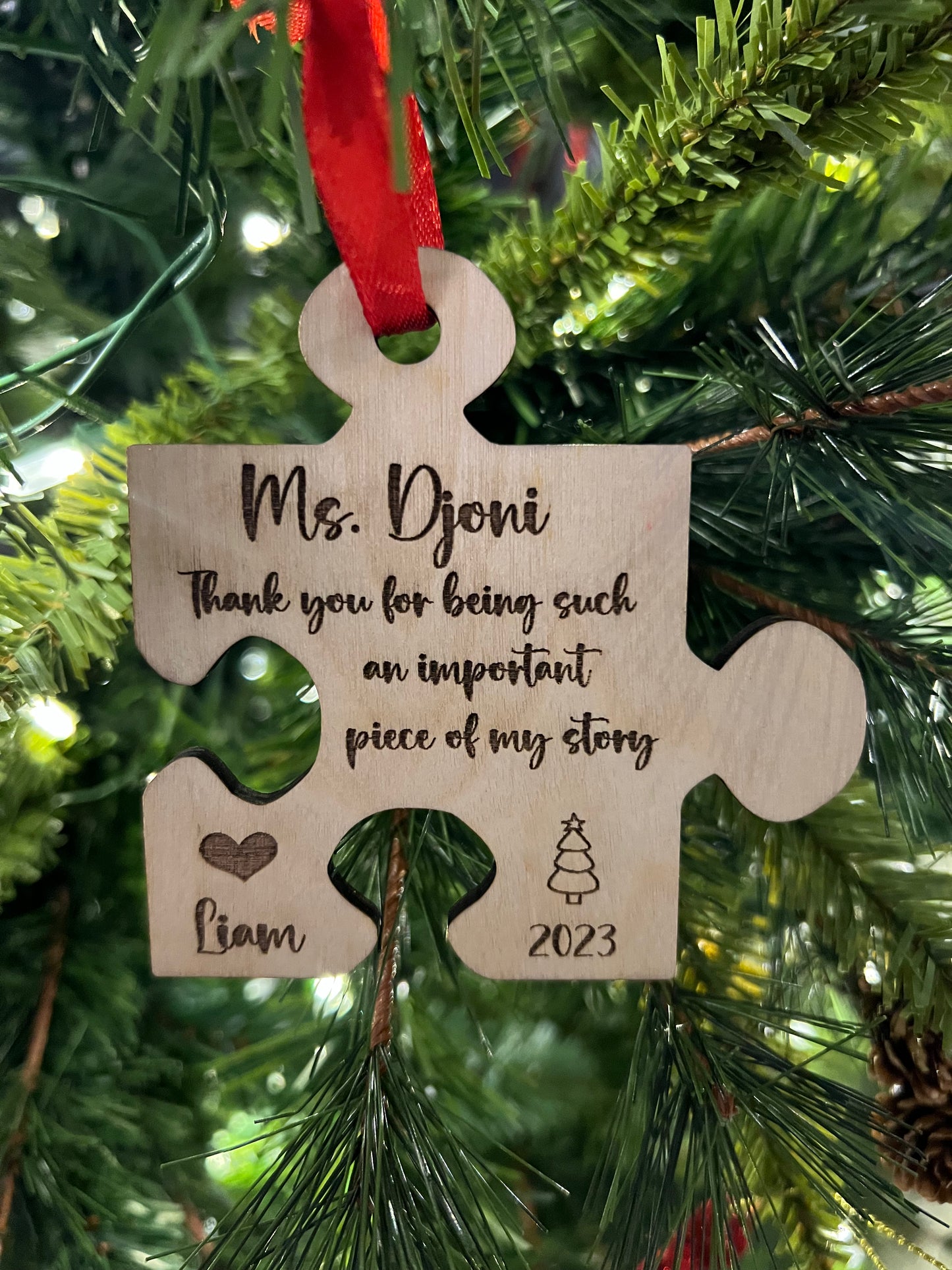 Teacher Appreciation: Custom Engraved Ornaments