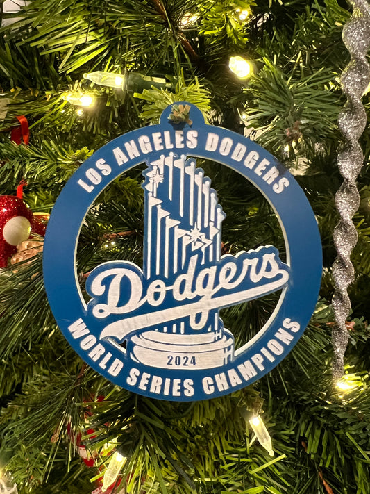 Los Angeles Dodgers' World Series Ornament