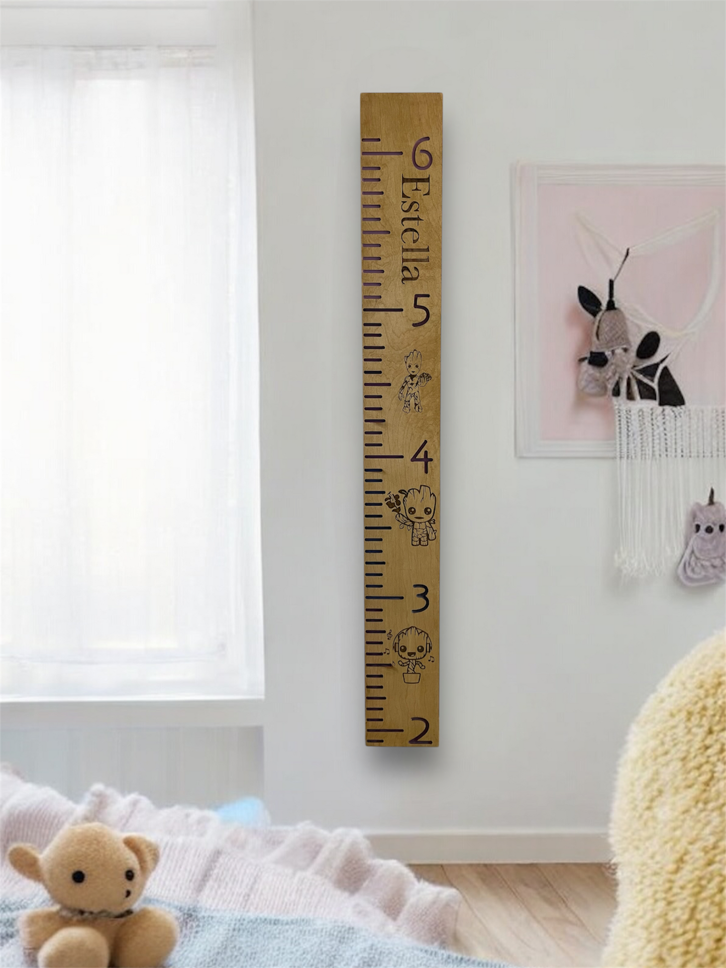 Custom Wooden Height Growth Chart