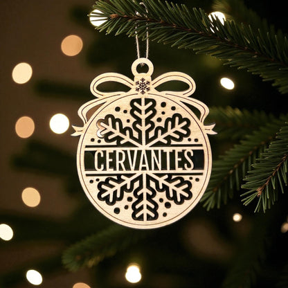 Custom Engraved Name Ornaments