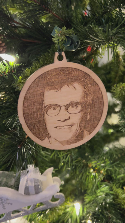 Custom Engraved Photo Ornaments