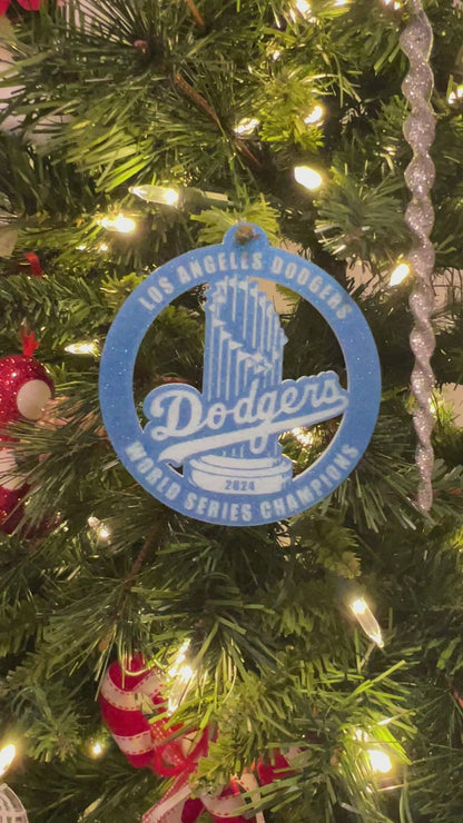 Los Angeles Dodgers' World Series Ornament