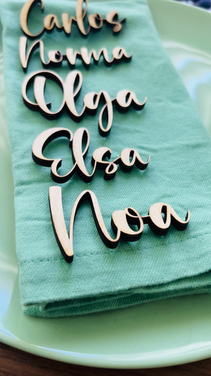 Custom Name Cutouts