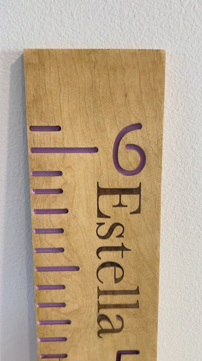 Custom Wooden Height Growth Chart