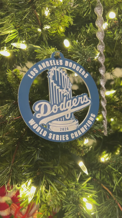 Los Angeles Dodgers' World Series Ornament